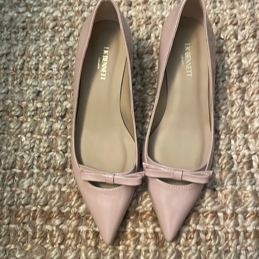 Lk Bennett London Pale Pink Patent Leather Shoes Size 36. Nwt. No Box.